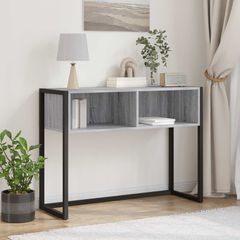 End Table Γκρίζο Σονομα 100 x 36 x 75 εκ. Επεξεργασμένο ξύλο 886693