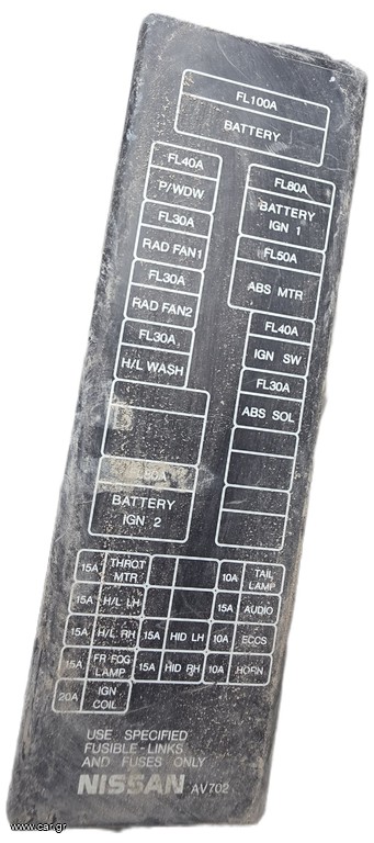 ΑΣΦΑΛΕΙΟΘΗΚΗ ΓΙΑ NISSAN PRIMERA P12 2002-2008