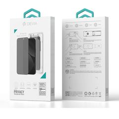 Tempered Glass Full Face Privacy Devia Apple iPhone 17 Pro Max με Βοηθητικό Εργαλείο Van Μαύρο (1 τεμ.)