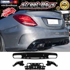 SPOILER [C63 TYPE] ΔΙΑΧΥΤΗΣ ΠΙΣΩ ΠΡΟΦΥΛΑΚΤΗΡΑ MERCEDES BENZ W205 AMG (2014-2019) | Street Boys - Car Tuning Shop |