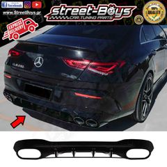 SPOILER [CLA 45 TYPE] ΔΙΑΧΥΤΗΣ ΠΙΣΩ ΠΡΟΦΥΛΑΚΤΗΡΑ MERCEDES BENZ CLA C118 W118 AMG (2019-2025) | Street Boys - Car Tuning Shop |