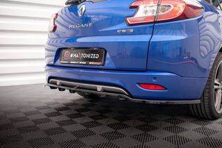 Πίσω Splitter (με κατακόρυφες ράβδους) Renault Megane GT Line Grandtour Mk3 Facelift