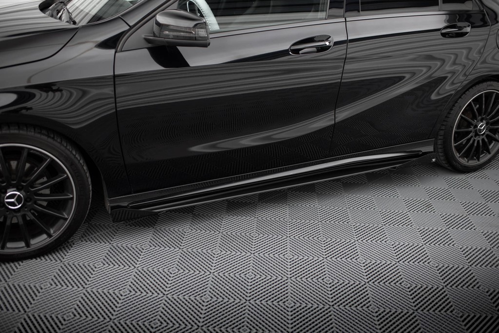 Street Pro Πλευρικοί Skirts Diffusers + Flaps Mercedes-Benz A AMG-Line W176 Facelift