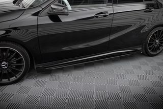 Street Pro Πλευρικοί Skirts Diffusers + Flaps Mercedes-Benz A AMG-Line W176 Facelift