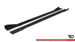 Street Pro Πλευρικοί Skirts Diffusers + Flaps Mercedes-Benz A AMG-Line W176 Facelift-thumb-3