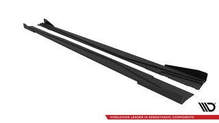 Street Pro Πλευρικοί Skirts Diffusers + Flaps Mercedes-Benz A AMG-Line W176 Facelift-thumb-4