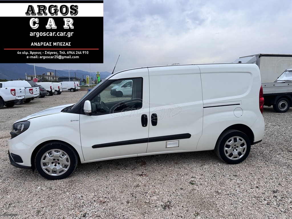 Κλούβα Fiat 2021 DOBLO 1.6 MJT MAXI-105hp -3ΘΕΣΙΟ-2 ΠΛΑΙΝΕΣ ΠΟΡΤΕΣ