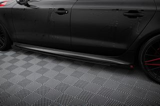 Street Pro Side Skirts Diffusers + Flaps Audi A7 RS7 Look C7-thumb-2