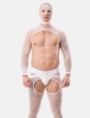Barcode Berlin Harness with Mesh Sleeves Poggio White-thumb-1