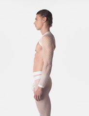 Barcode Berlin Harness with Mesh Sleeves Poggio White
