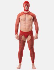 Barcode Berlin Fishnet Sleeves Poggio Red