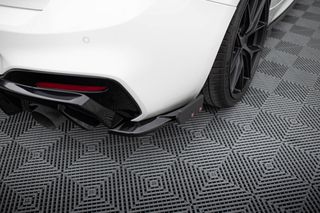 Πίσω Πλευρικοί Splitters V.5 + Flaps (Για πίσω valance V.3) BMW 1 M-Pack / M140i F20 Facelift