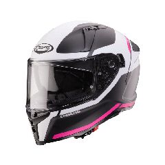 Κράνος Μηχανής Full Face Caberg Avalon-X Pure μαύρο ματ/λευκό/φουξ