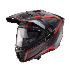 Κράνος Μηχανής Full Face Caberg Tanami ματ Carbon Gravity κόκκινο-γκρι