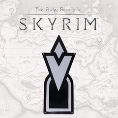 Elder Scrolls Skyrim Tin Sign Skyrim Quest Marker-thumb-1