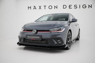 Street Pro Πρόσθιο splitter + Flaps Volkswagen Polo GTI Mk6 Facelift