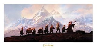 Lord of the Rings Art Print The Fellowship of the Ring: 20th Anniversary 59 x 30 cm