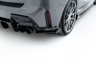 Street Pro Rear Side Splitters V.2 + Flaps BMW 1 M-Pack F70