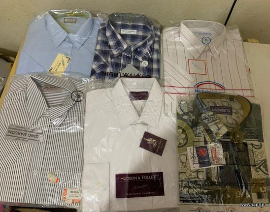 Ανδρικά πουκάμισα καινούργια, πακέτο 34 τεμαχίων, πολύχρωμα-thumb-4
