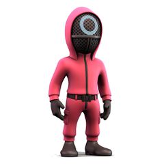 Squid Game Minix Figure Masked Circle Guard 12 cm