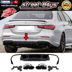 SPOILER [E63 GT TYPE] ΔΙΑΧΥΤΗΣ ΠΙΣΩ ΠΡΟΦΥΛΑΚΤΗΡΑ ΜΕ ΜΑΥΡΕΣ ΜΠΟΥΚΕΣ MERCEDES BENZ W213 AMG | Street Boys - Car Tuning Shop |