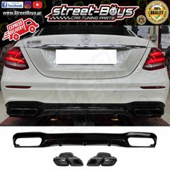 SPOILER [E63 TYPE] ΔΙΑΧΥΤΗΣ ΠΙΣΩ ΠΡΟΦΥΛΑΚΤΗΡΑ ΜΕ ΜΑΥΡΕΣ ΜΠΟΥΚΕΣ MERCEDES BENZ W213 AMG | Street Boys - Car Tuning Shop |