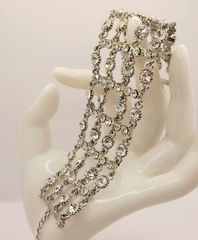 Βραχιόλι με Αλυσίδα 4 Επιπέδων Princess και λευκά ζιργκόνια Α9526 ΤΙΜΗ 55 ΕΥΡΩ