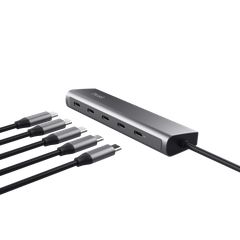 Trust TR-25136 USB 3.2 Hub 16 Θυρών με σύνδεση USB-C Ασημί