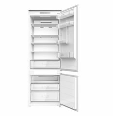 HEINNER HCNF-BIM403INVD Εντοιχιζόμενος Ψυγειοκαταψύκτης 403lt NoFrost Υ195.3xΠ69xΒ55εκ. Λευκός