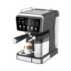 Primo PREM-40532 Μηχανή Espresso+Milk frother Hot & Cold 3σε1 20Bar Digital Μαύρη-Inox