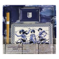 Attack on Titan Ceramic Sushi Set with Chopsticks-thumb-1