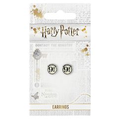 Harry Potter Platform 9 3/4 silver plated stud earrings-thumb-1