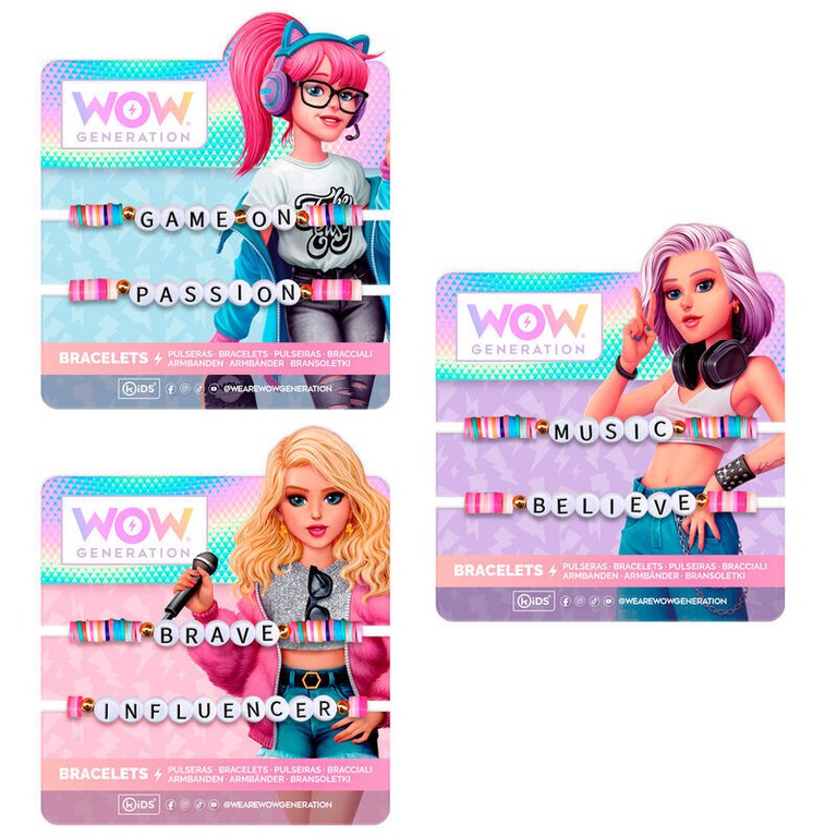 Wow Generation Bracelet message assorted