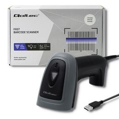 Qoltec 50863 Wired QR & BARCODE Scanner | USB-thumb-3