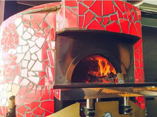 Φούρνος ξύλου - αερίου Manganiello Forni 140εκ εσωτ. Διάμετρος