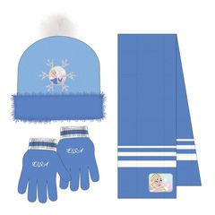 Disney Frozen winter set snood hat gloves