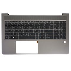 Πληκτρολόγιο - Laptop Keyboard Palmrest για HP ZBook Power G7 10J85AV 10J88AV 1J3Y1EA 2M0B5PA 311F8UC 315H4US 342N2LA 453C8ES M26113-211 M26113-DD1 M26113-D61 M26113-BB1 US Backlight Gray ( Κωδ.41263U