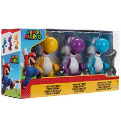 Super Mario Bros Yoshi pack 3 figures 10cm-thumb-1