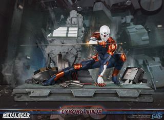 Metal Gear Solid Statue Cyborg Ninja (Gray Fox) 41 cm-thumb-2