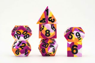 MDG Dice Set Pride Lesbian Flag