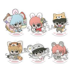 Gintama Acrylic Figure Prince Hata & Animal Paradise 6 cm Display (6)