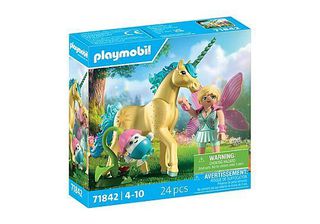 Playmobil - Collectible Unicorn: Sunshine Blossom with Fairy (71842) / Toys