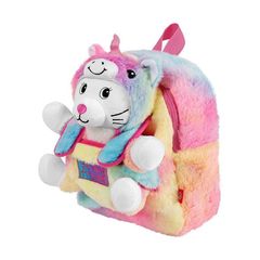 Backpack + plush cat Emi 27cm