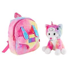 Backpack + plush cat Emi 27cm-thumb-2
