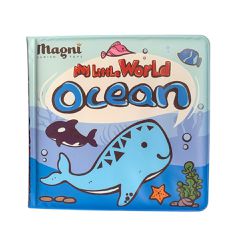 Magni - Bath book with color reaction, sea creatures (5729) / Toys