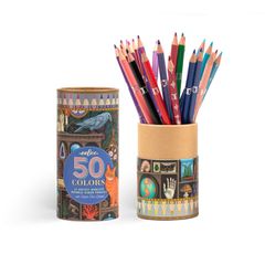 Eeboo - 25 Colour Pencils - Double Sided - Alchemist's Cabinet (EPTB273) / Toys