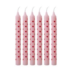 Rice - Candles with Heart Print - Red - Small / Baby and Children