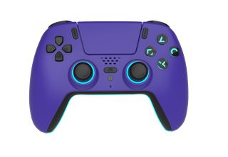Trade Inavders - Wireless Bluetooth Controller for PS5- LED - Purple / PlayStation 5