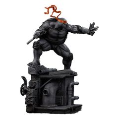 Teenage Mutant Ninja Turtles Art Scale Statue 1/10 Michelangelo Black and White Variant 26 cm Techbox exclusive
