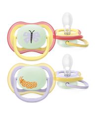 Philips Avent - Ultra air soother, Nighttime, 0-6m, yellow/purple / Baby and Children